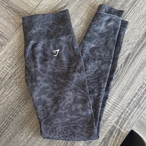 Gymshark Adapt Safari Seamless Leggings - Black/Asphalt Grey